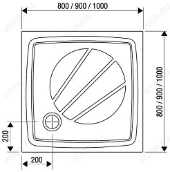 Ravak XA034401010 Поддон для душа Ravak PERSEUS PRO-80 – фотография-2